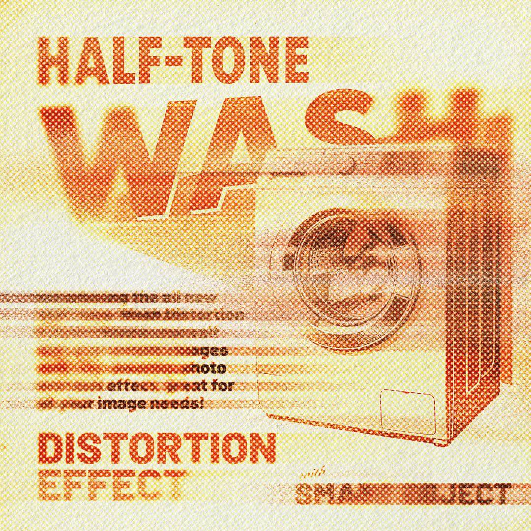 Half-Tone Wash Distortion