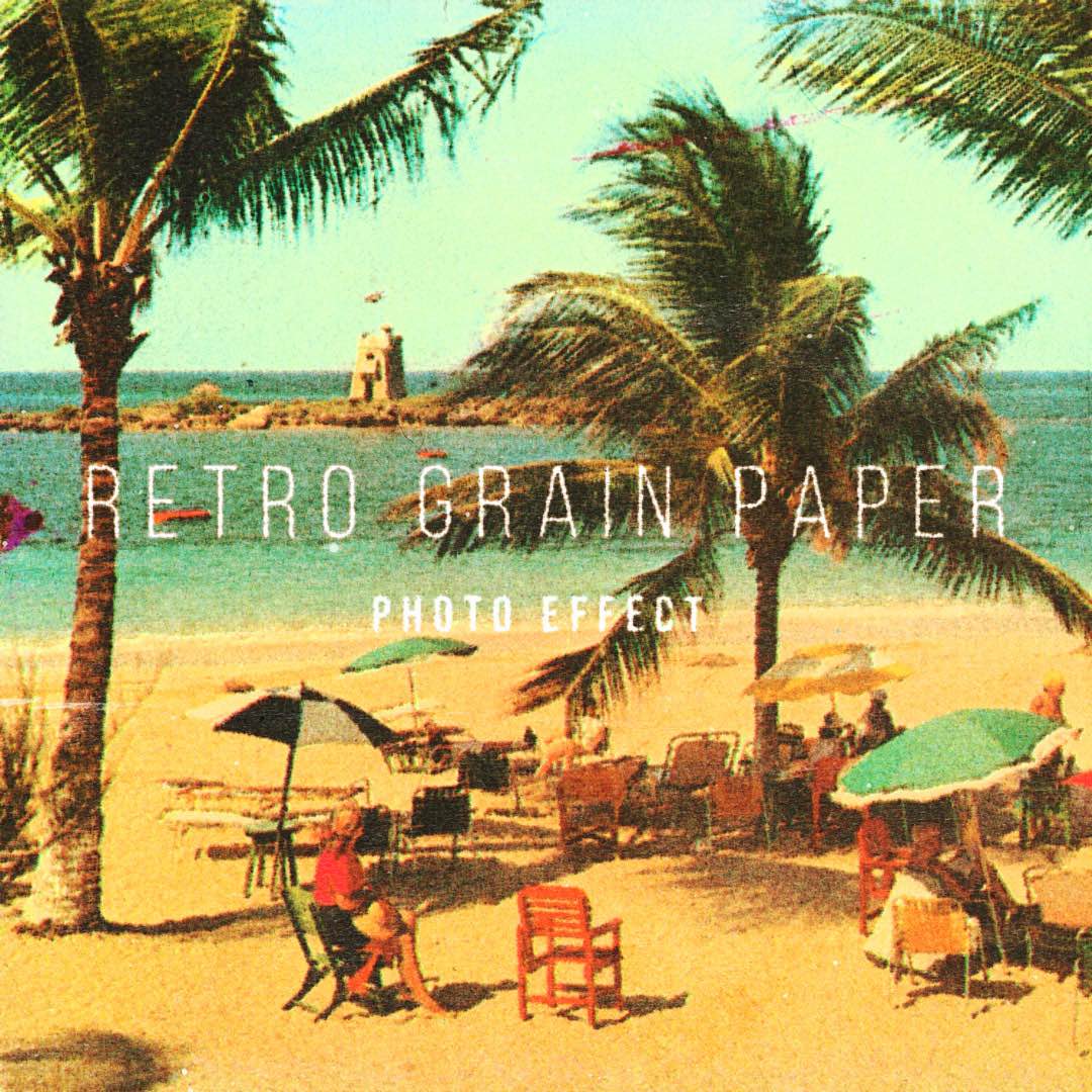 Retro Grain Paper Photo Effect